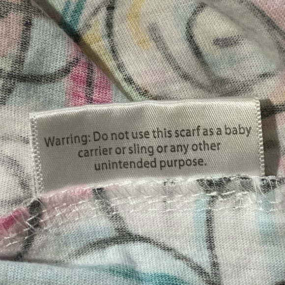 CC Itzy Ritzy's Nursing Happens Multi Colored Floral Sketch Infinity Scarf - Picture 7 of 8